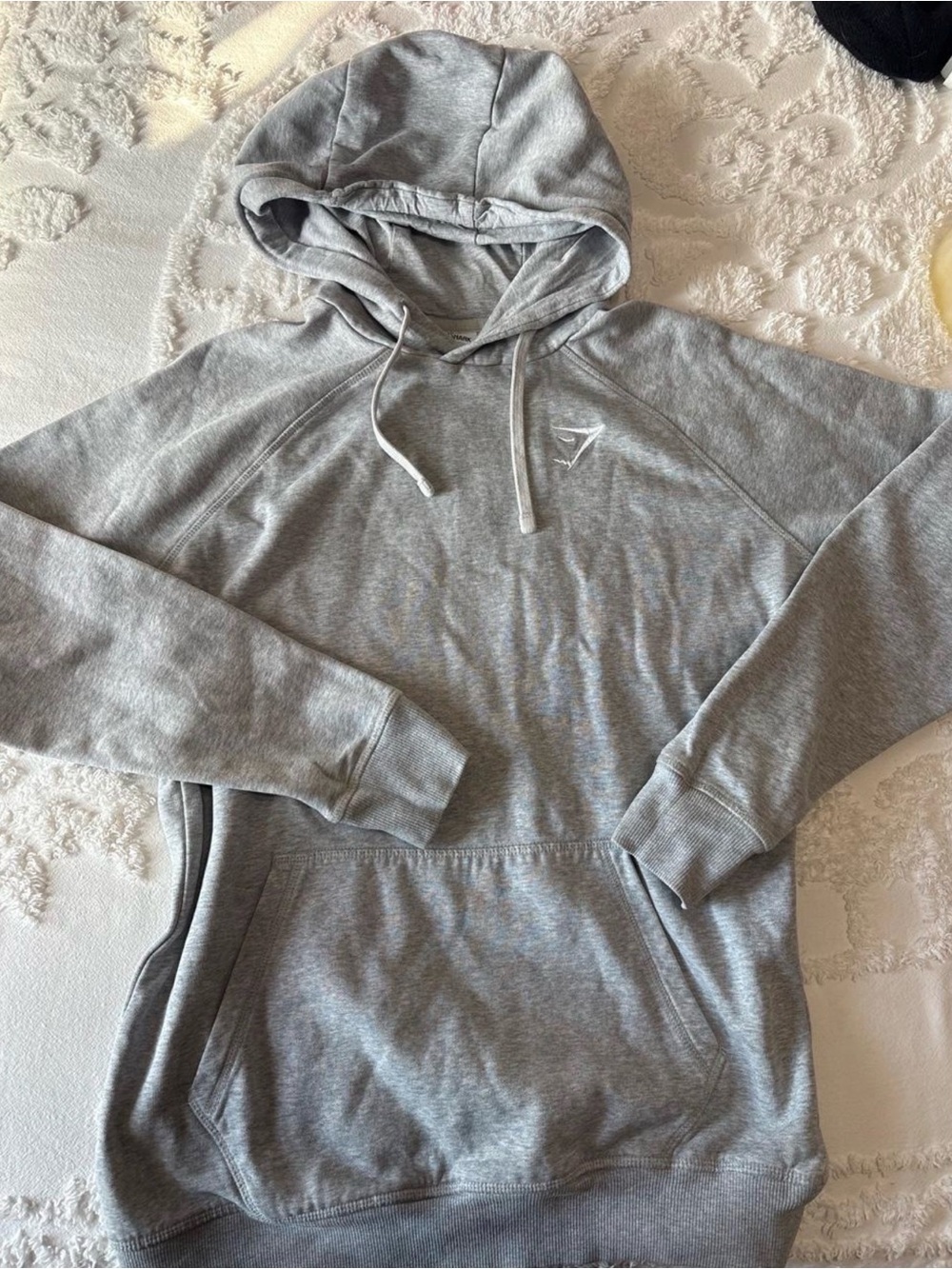 Gymshark Light Gray Men's Pullover Hoodie